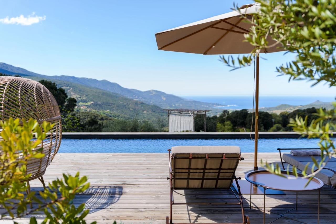 Terre De Maquis, Maison D'Hotes Vue Mer Corse Sari-D'orcino Ngoại thất bức ảnh
